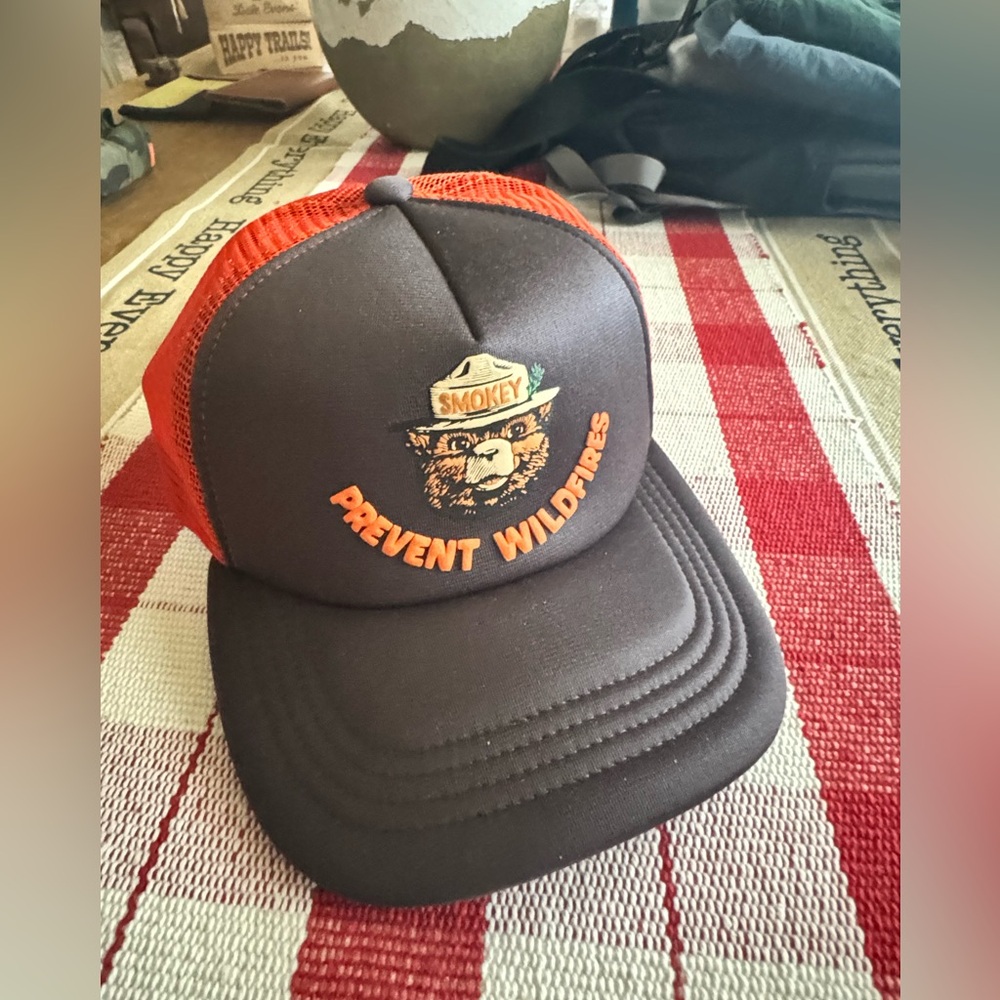 Filson Smokey Bear mesh trucker